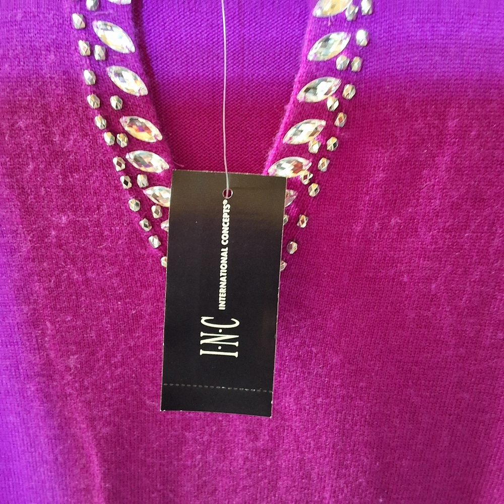 NWT INC PINK LONG SLEEVE KEYHOLE BLOUSE - Picture 6 of 12
